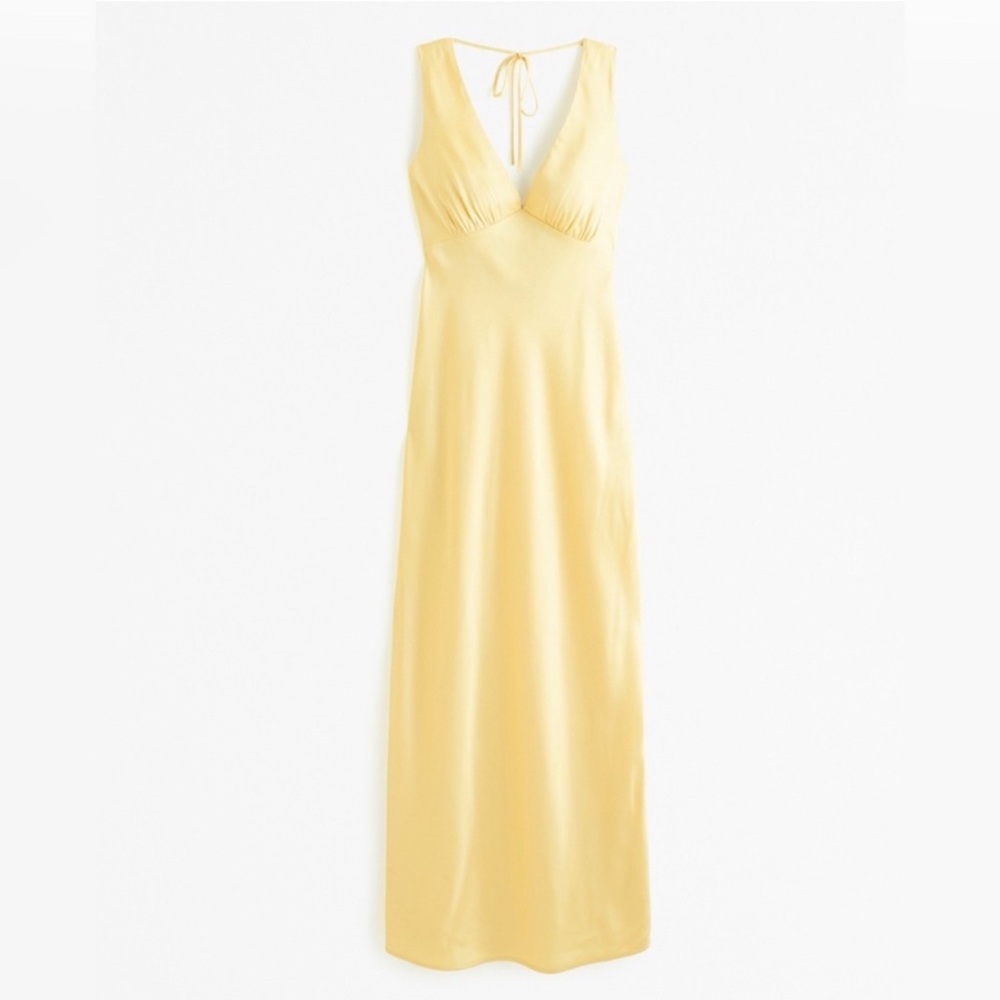 Abercrombie & Fitch AF Yellow Satin Dress
